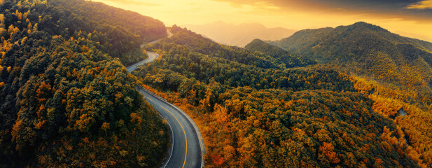 mountain road in the mountains