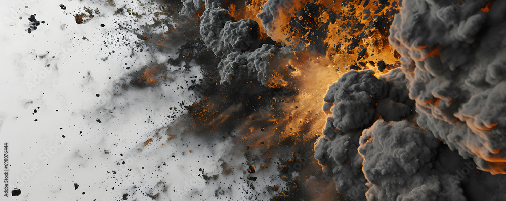 explosion of fire and flames with stones explosion of fire and flames with stones
