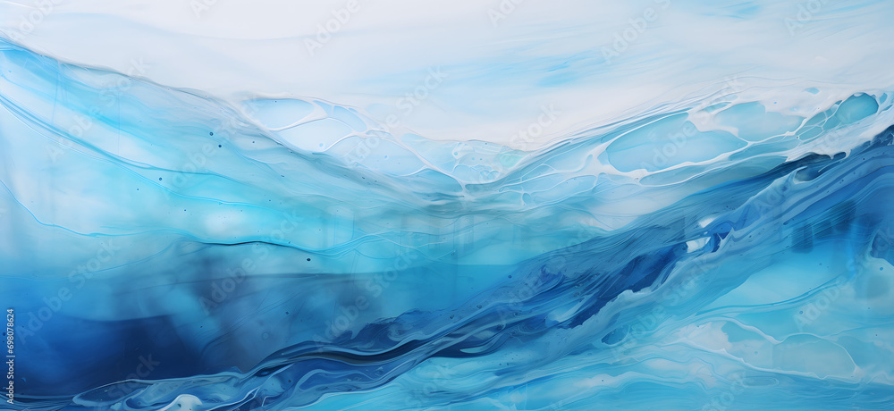 abstract blue liquids water flow background	