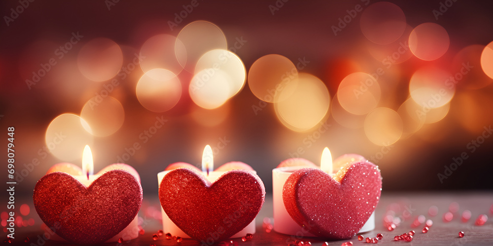 Romantic Valentine's Candlelight . Heartwarming Valentine's Day Candle. Love Illuminated: Candlelit Valentine