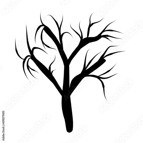 tree branch silhouette vector