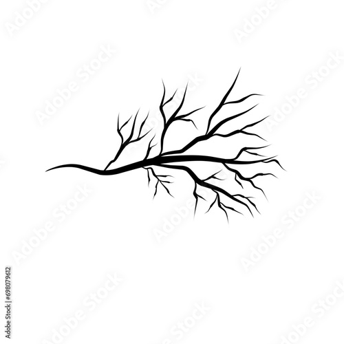 tree branch silhouette vector