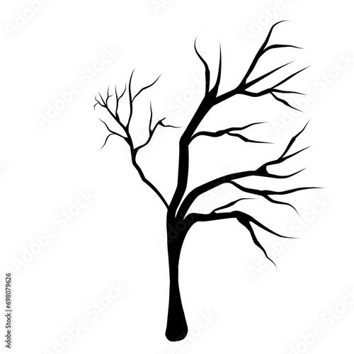 tree branch silhouette vector