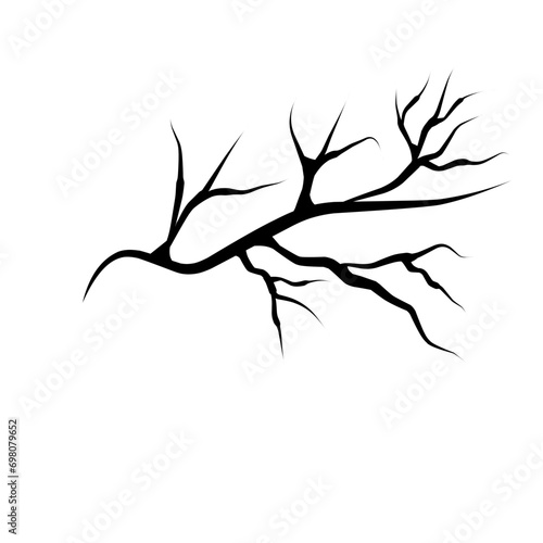tree branch silhouette vector