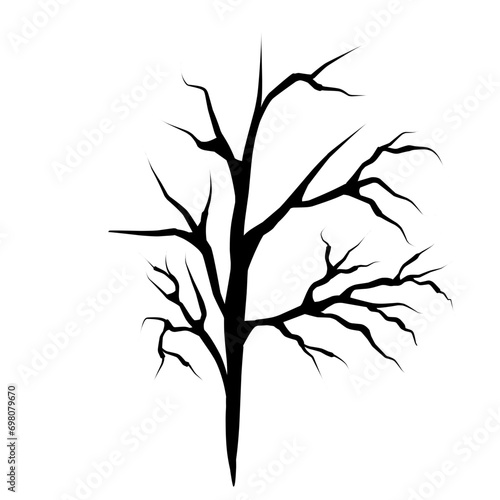 tree branch silhouette vector