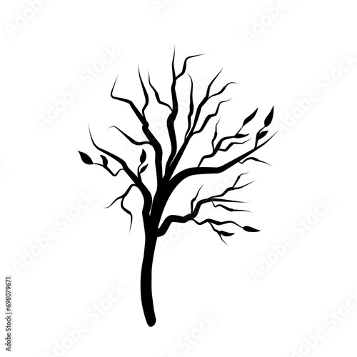 tree branch silhouette vector