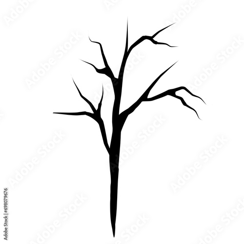 tree branch silhouette vector
