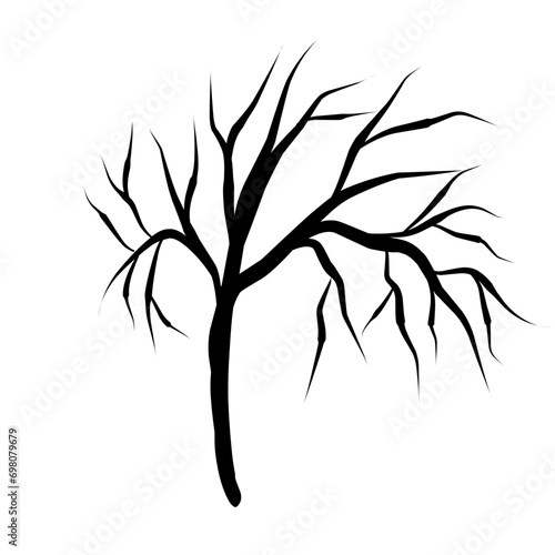 tree branch silhouette vector