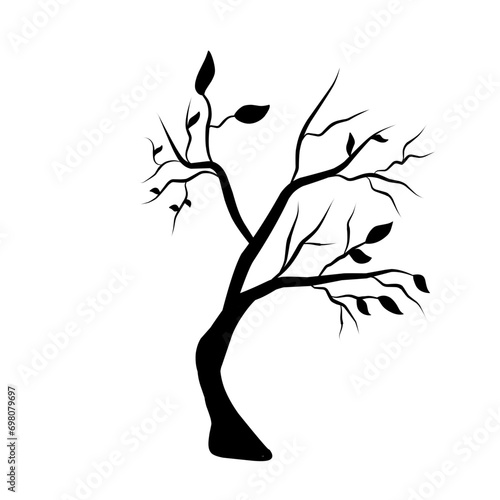 tree branch silhouette vector