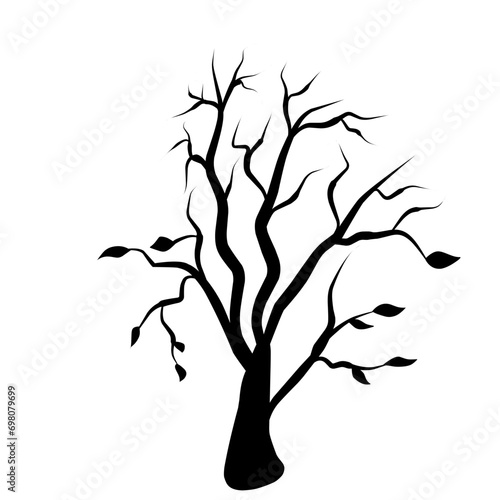 tree branch silhouette vector