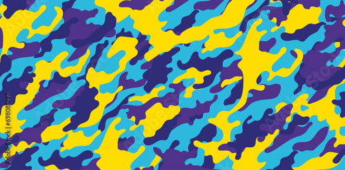 vector camouflage pattern for army. Creative camouflage military pattern © Osipov Art
