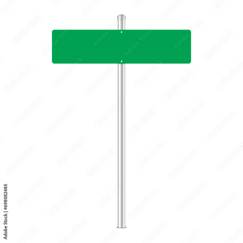 Blank Green Freeway Sign Isolated. Vector illustration Blank Green Freeway Sign Isolated. Vector illustration