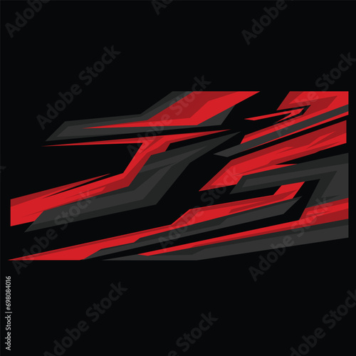 racing car body background livery decal design vector