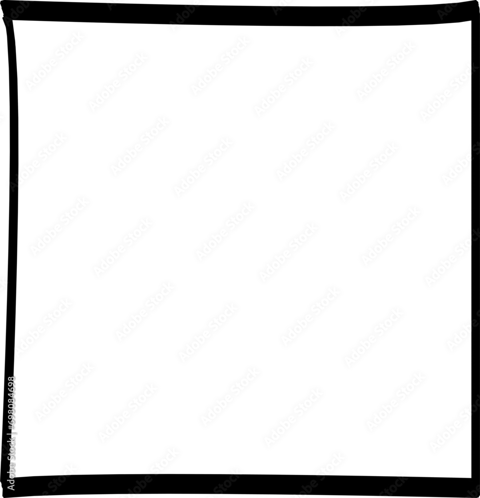 Obraz premium Hand Drawn doodle grunge square highlighter. Marker scribble scrawl frames. Pen rectangle borders. Vector illustration