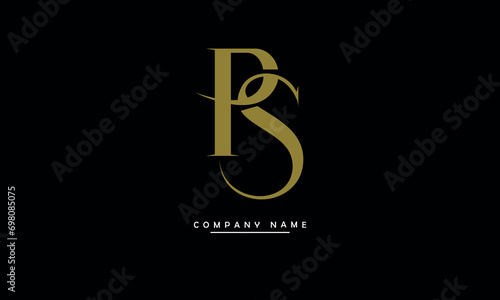 PS, SP, P, S Abstract Letters Logo Monogram