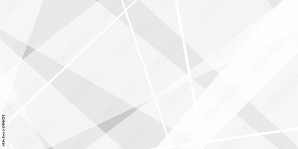 Obraz premium Abstract background with white and gray and geometric style with simple lines and corners, triangle as background geometric style with simple lines and corners, triangle as background paper texture 