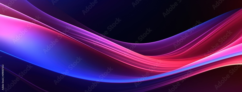 Abstract futuristic illustration with vibrant violet color palette. Dynamic chromatic waves flow in a captivating, sharp-focus scene Abstract futuristic illustration with vibrant violet color palette. Dynamic chromatic waves flow in a captivating, sharp-focus scene