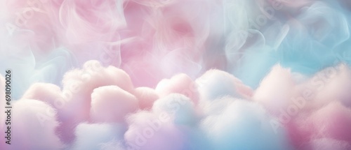 Bright and colorful cotton candy in pastel colors