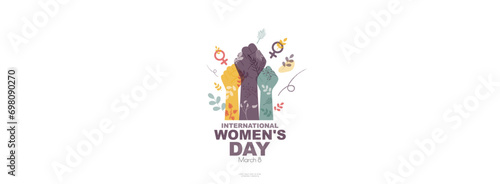 International Women's Day banner. 