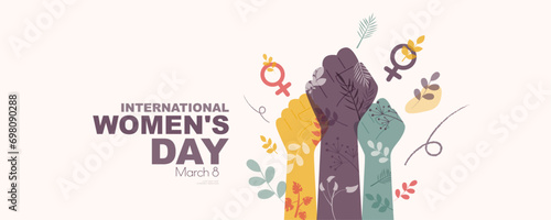 International Women's Day banner.  photo