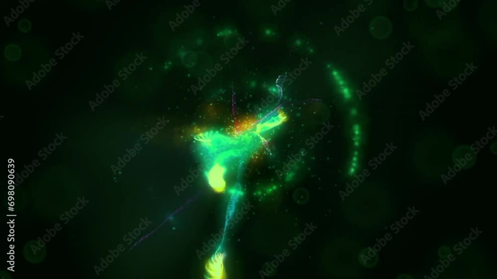 Green circular motion animation background Green circular motion animation background