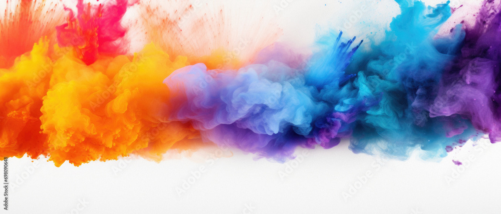 Colorful cloud of ink in water. Abstract background for design .