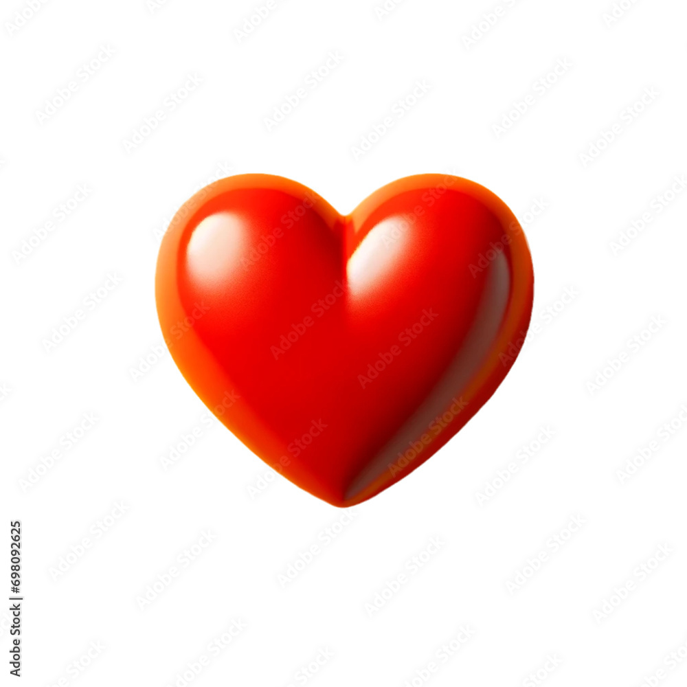 A red heart pattern on a transparent background