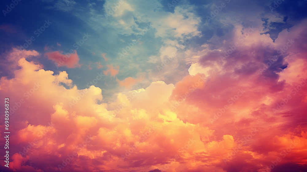 sky with clouds HD 8K wallpaper Stock Photographic Image