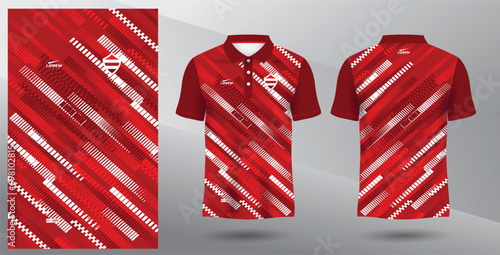 red polo sport sublimation jersey template