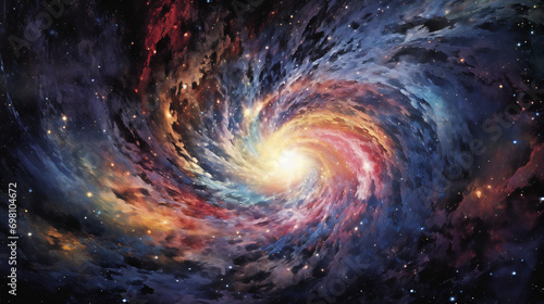 spiral galaxy in space