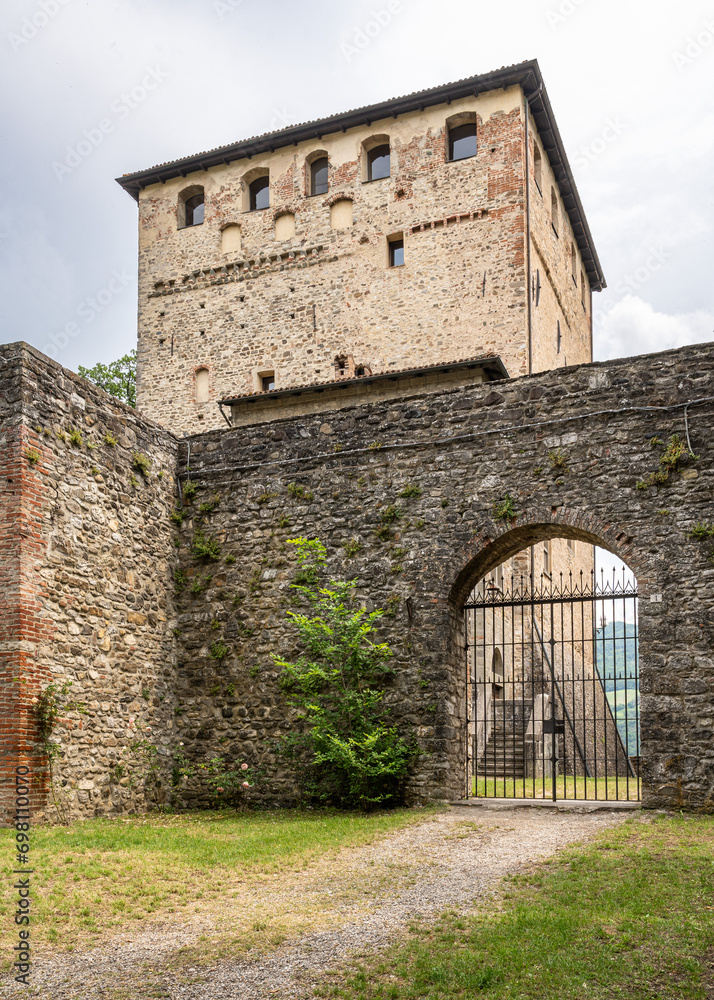 Majestic Bobbio Castle located in the Emilia-Romagna region of Italy.