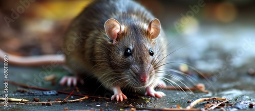 Captive brown rat in August 2009.