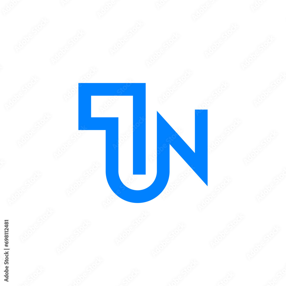 Initials Monogram Letter TN link logo design Initials Monogram Letter TN link logo design