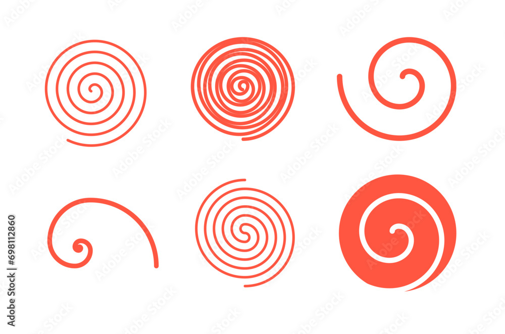 Spiral Shape Geometrical Icon Illustration Spiral Shape Geometrical Icon Illustration