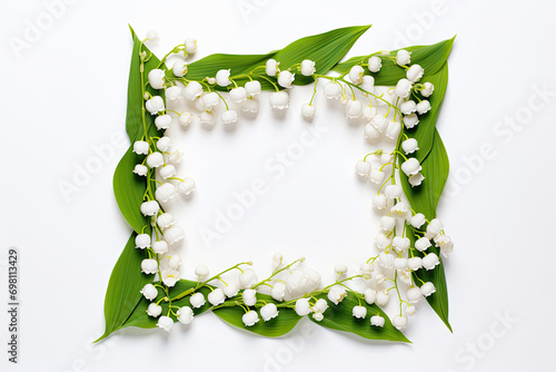 A wedding-themed photo frame with flowers