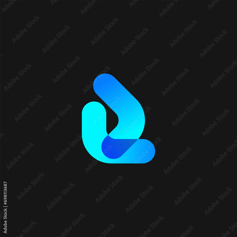 Modern R business logo design template Modern R business logo design template