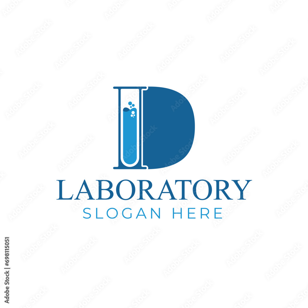 letter D laboratory logo letter D laboratory logo