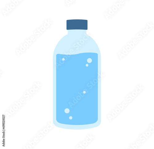 Plastic Mineral Water Bottle Vector Illustration