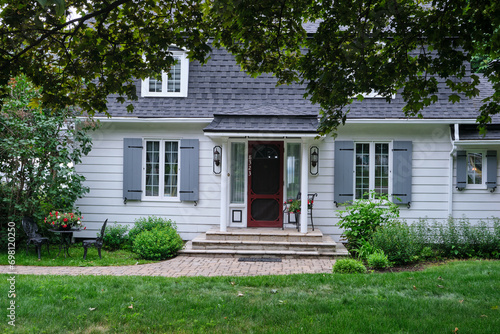 house in the village on the Orlean island