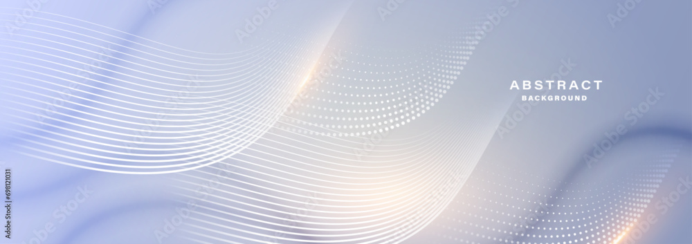 Obraz premium Modern abstract background with flowing particles. Digital future technology concept. vector illustration.