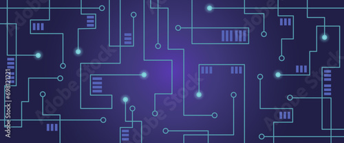Abstract Technology Circuit board background. Abstract technology background. Vector illustration