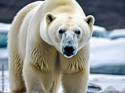 Polar bear Arctic HDR sharp focus detailed