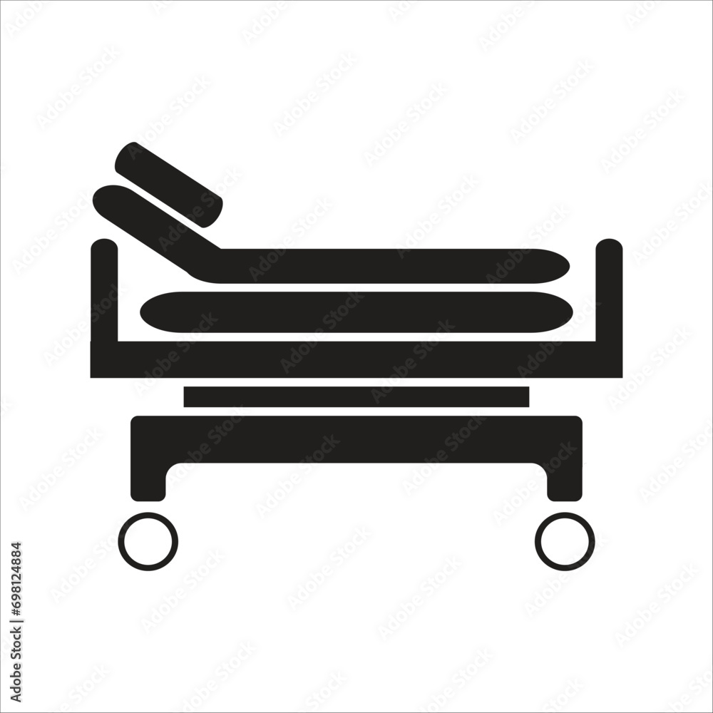 bed vector icon line templte bed vector icon line templte