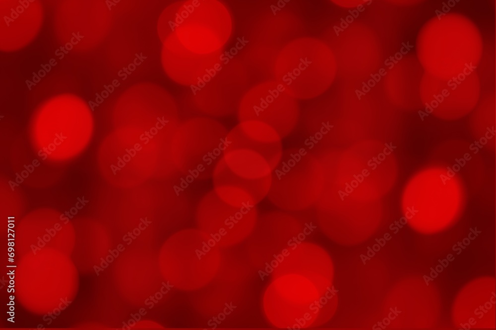 Defocused abstract bokeh red Christmas soft background