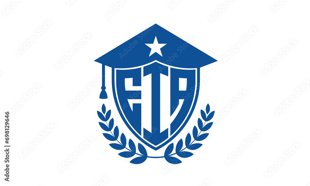 EIA three letter iconic academic logo design vector template. monogram, abstract, school, college, university, graduation cap symbol logo, shield, model, institute, educational, coaching canter, tech EIA three letter iconic academic logo design vector template. monogram, abstract, school, college, university, graduation cap symbol logo, shield, model, institute, educational, coaching canter, tech