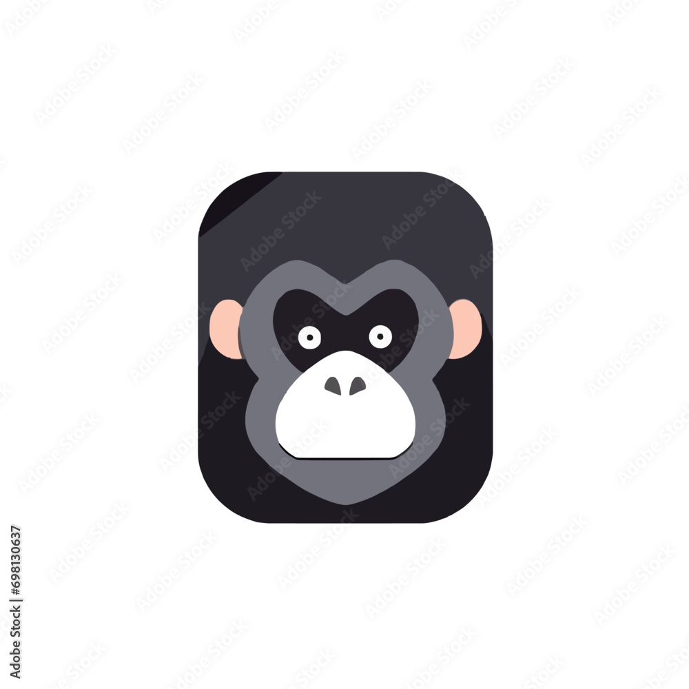 Panda head icon. Cute panda face. Vector illustration