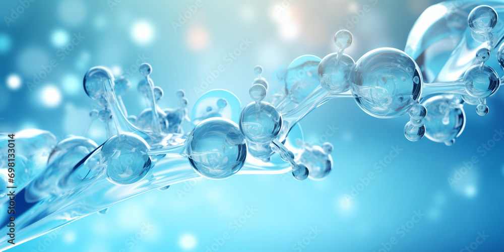 Cosmetic Essence Liquid bubble Molecule