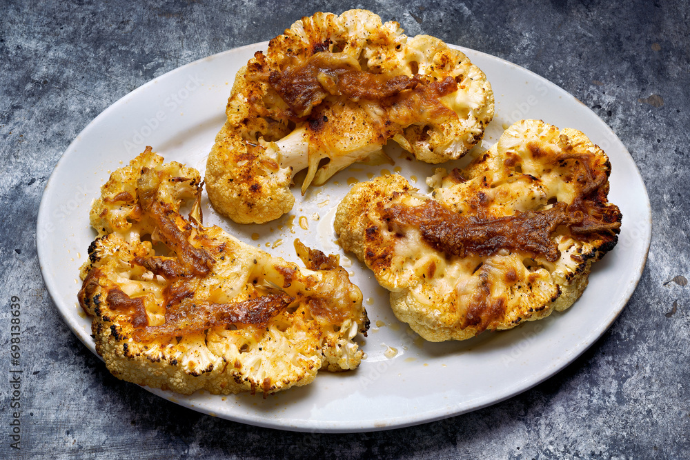 baked cauliflower steak