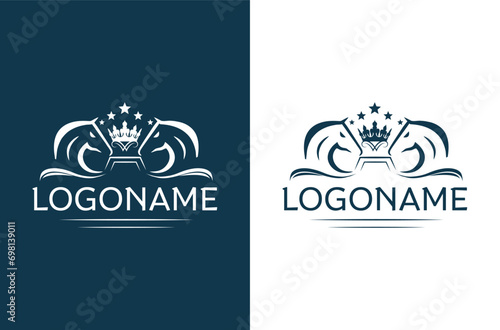 royal, crown horse logo