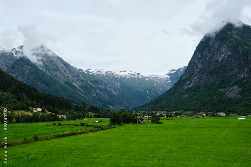 landscape in the mountains in norway